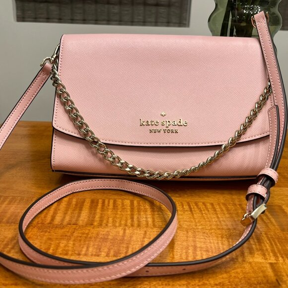 Kate Spade Pink Carson Crossbody Bag with chain - Picture 2 of 15